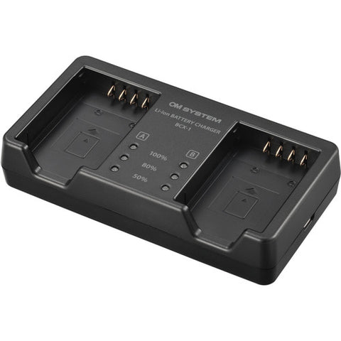 OM SYSTEM BCX-1 DUAL BATTERY CHARGER